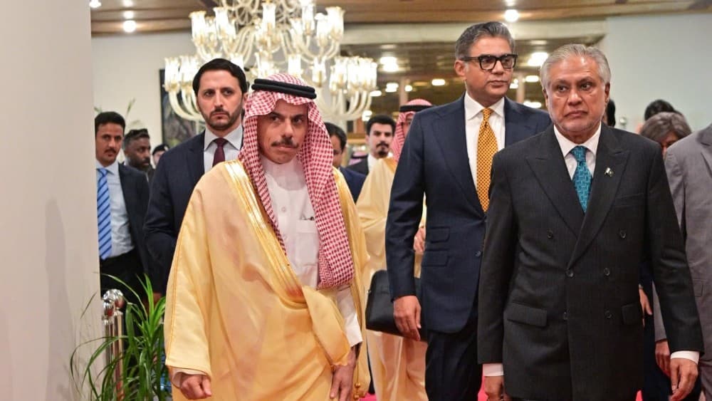 Dar-Faisal Farhan-Pakistan FM- Saudi FM