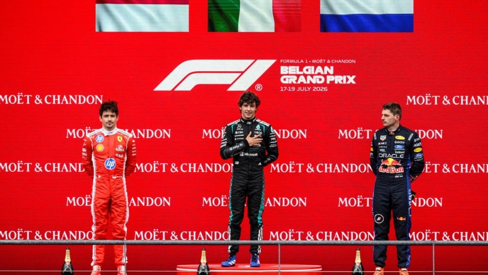 Calm Antonelli takes sixth win of the season with victory at Belgian GP