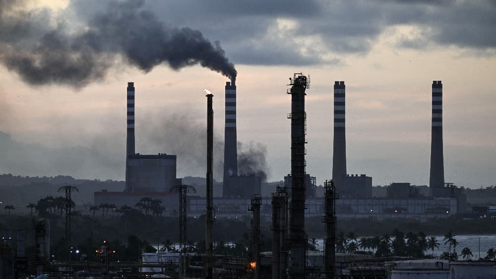 View of the refinery El Palito in Puerto Cabello, Carabobo state, Venezuela on January 22, 2026. (AFP)