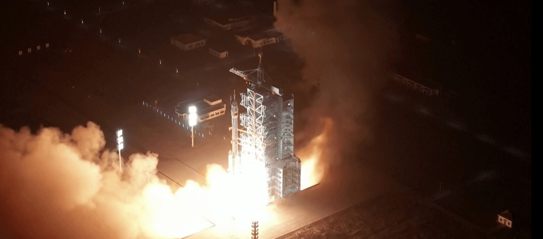 China launches three-crew space flight as part of Moon ambitions