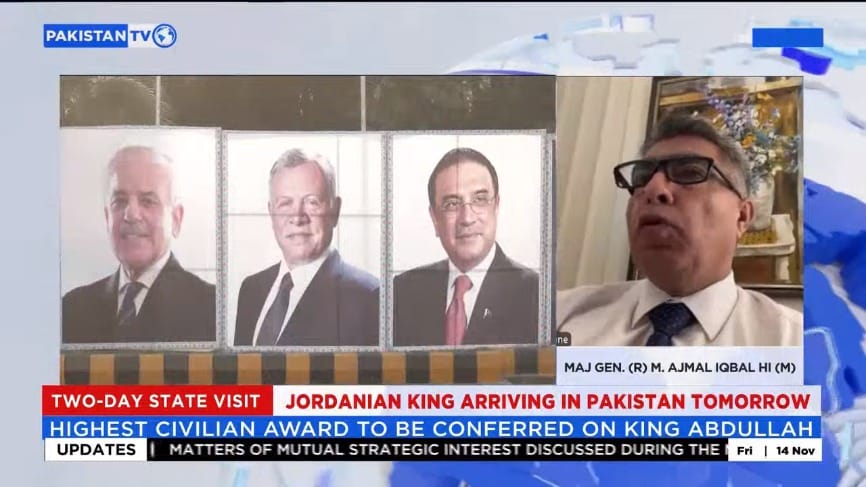 Visit of King Abdullah II to Deepen Defense, Economic Ties: Pakistani envoy