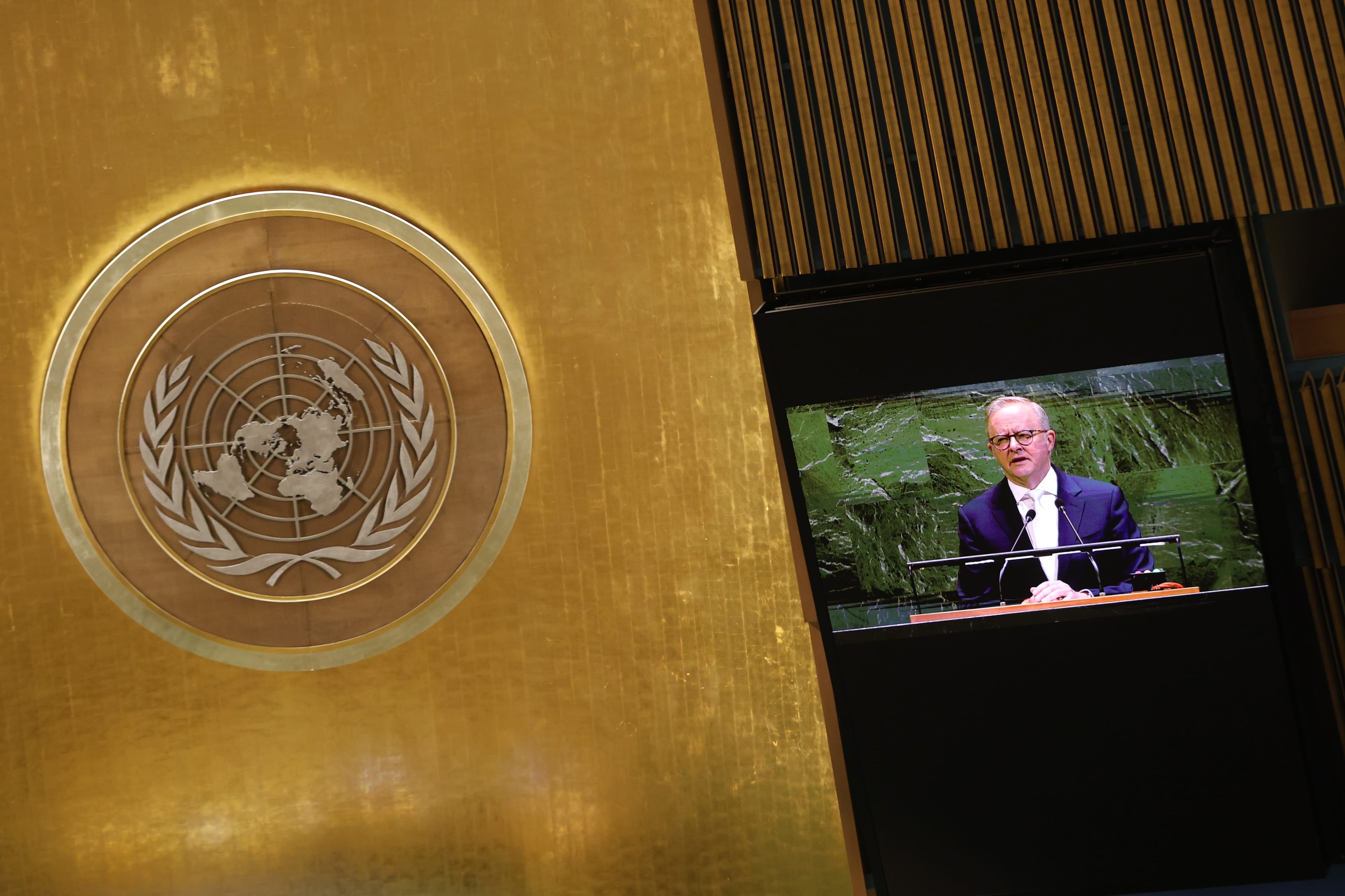 Prime Minister of Australia Anthony Albanese addresses the 80th session of the United Nations General Assembly