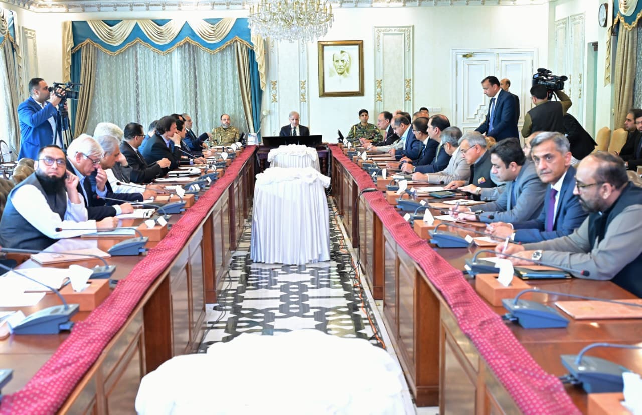 Prime Minister Shehbaz Sharif chairs a high-level meeting on petroleum supplies in Islamabad on Friday, March 6, 2026, directing authorities to crack down on petrol hoarding and establish real-time monitoring of fuel stocks. (Photo: Handout/PMO)