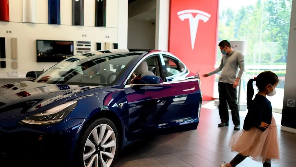 Tesla shares slump nearly 15% after earnings flop