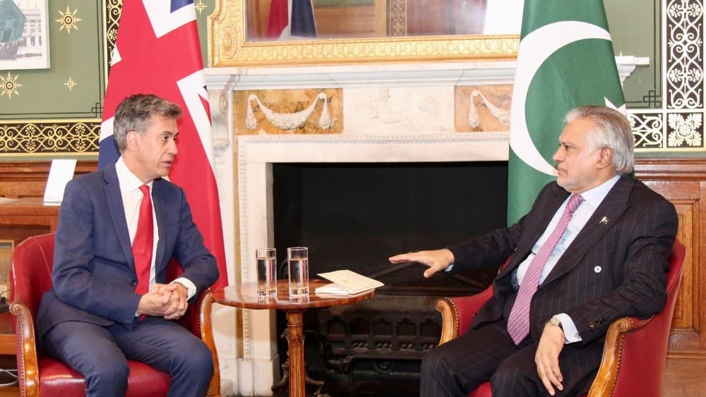 Dar presses UK on India’s treaty commitments, regional security