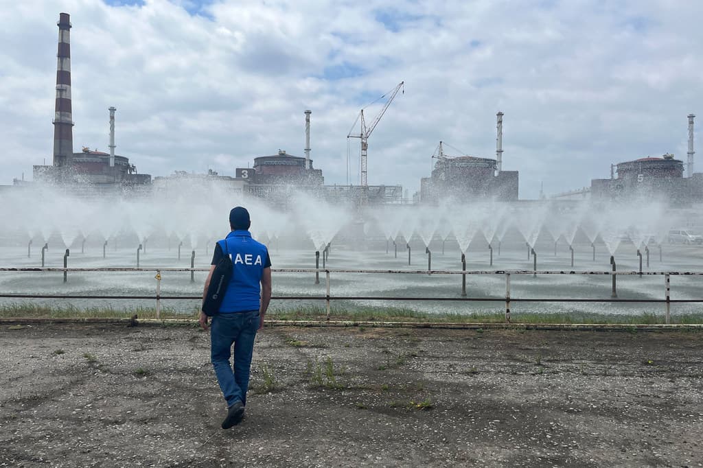 Artillery shells have hit areas near the Zaporizhzhya Nuclear Power Plant in Ukraine since the full-scare Russian invasion of the country in 2022. (File photo: United Nations/IAEA)