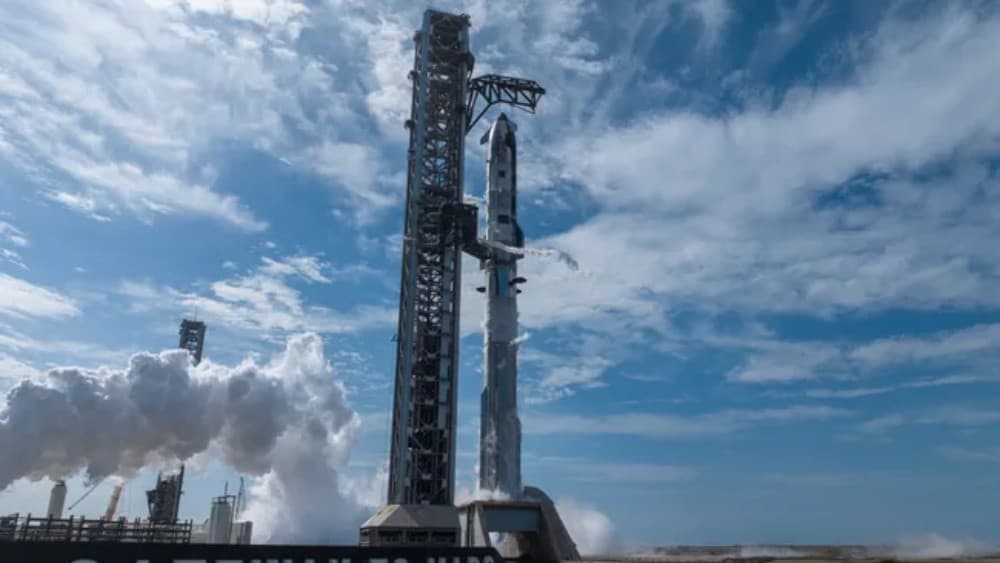 SpaceX conducts a launch rehearsal with its first Starship V3 megarocket at its Starbase site in South Texas on May 11, 2026. (Image credit: SpaceX)