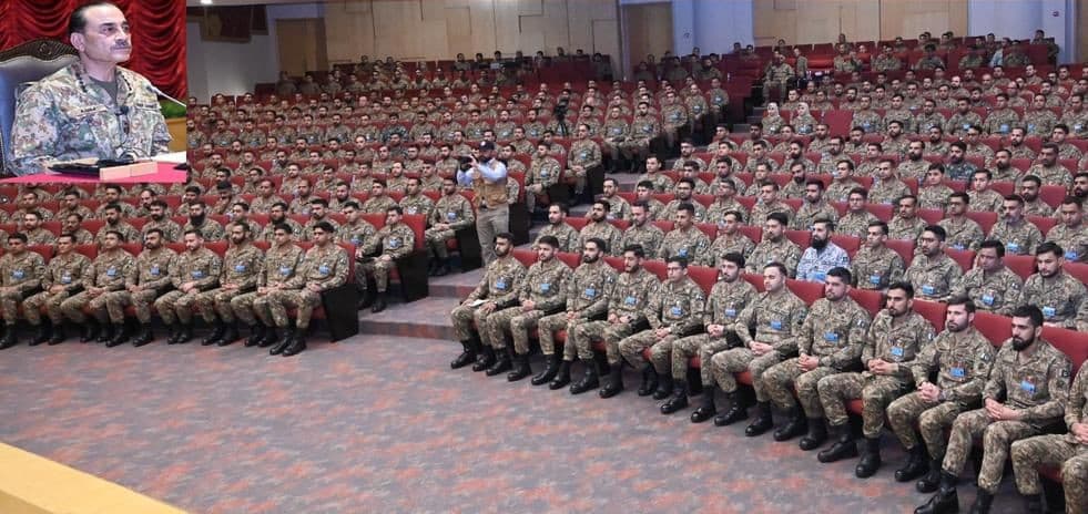 Pakistan's PM honors armed forces' sacrifice at military college