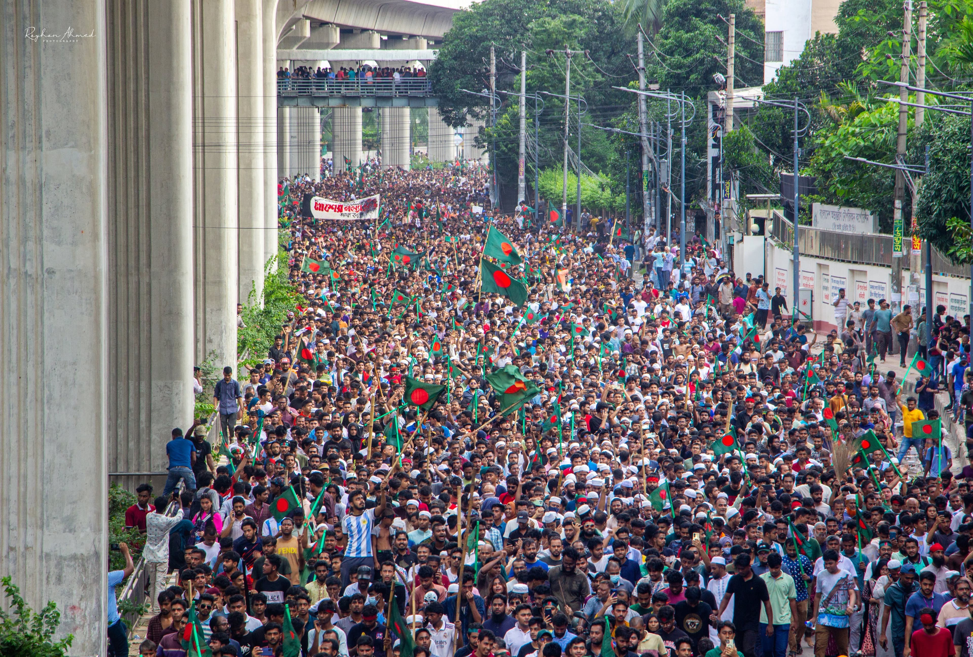 File Photo: Victory march by protesters after the resignation of Sheikh Hasina in 2024 (Wikimedia Commons)