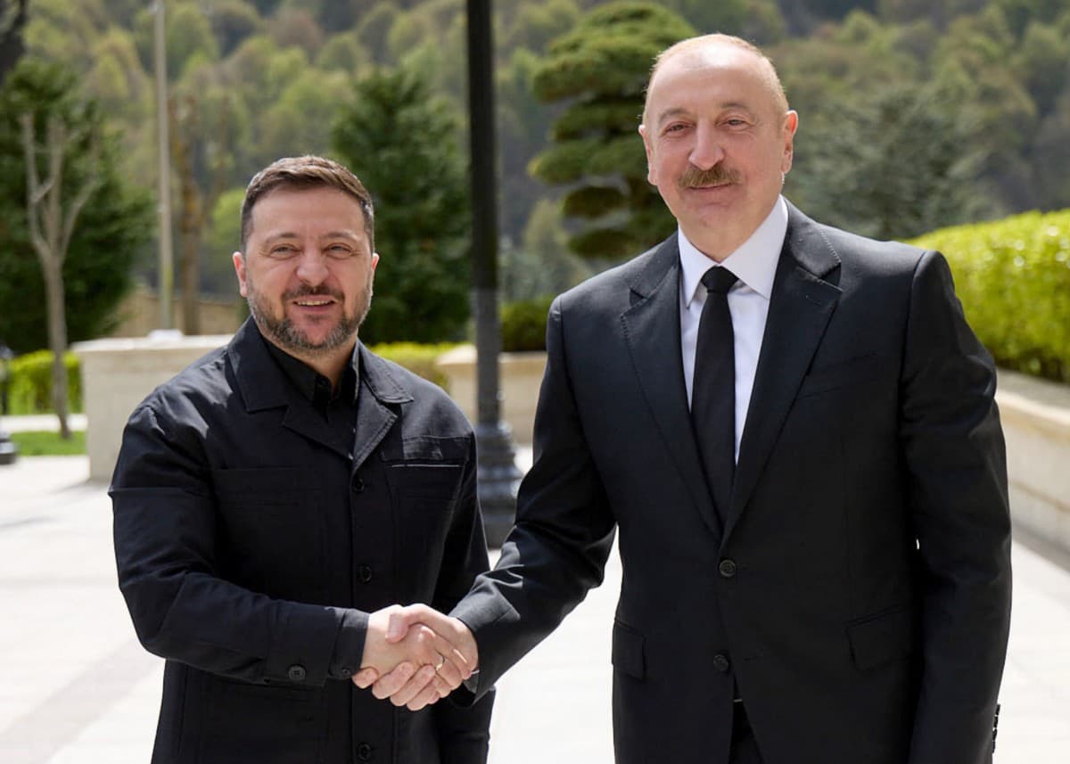 Ukraine signs pacts with Azerbaijan in drone push