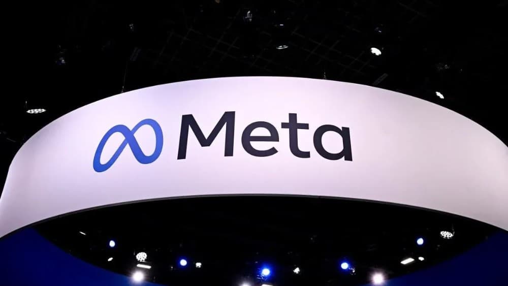 A logo of US company's Meta is displayed during the Vivatech technology startups and innovation fair, at the Porte de Versailles exhibition center in Paris, on May 22, 2024. Julien de Rosa, AFP/File