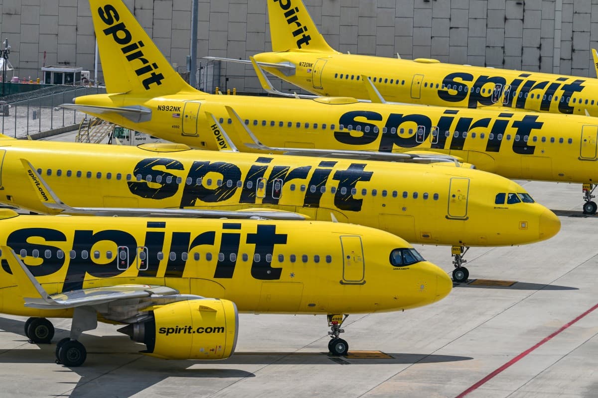 Spirit Airlines jets sat on the tarmac as the company ceased operations at Fort Lauderdale-Hollywood International Airport in Fort Lauderdale, Florida, on May 2, 2026. (Photo: AFP/File)