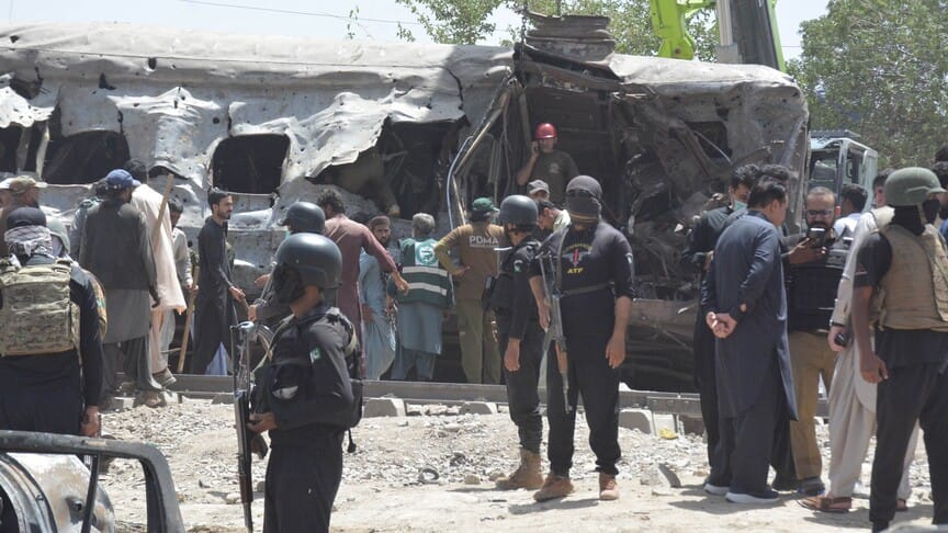 Global condemnation grows after deadly Quetta train bombing