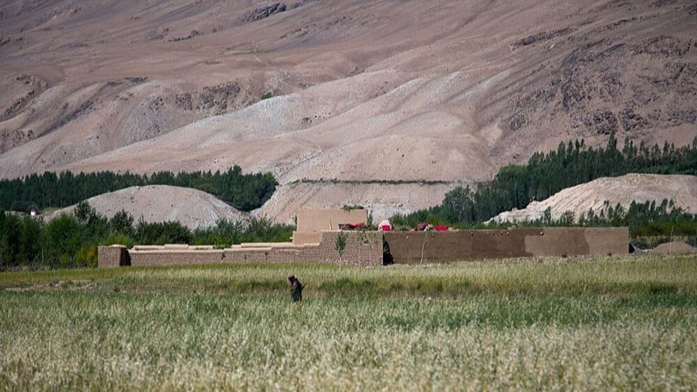 Pamiri house in front of a mountain, Badakhshan province, Zebak, Afghanistan. (AFP)