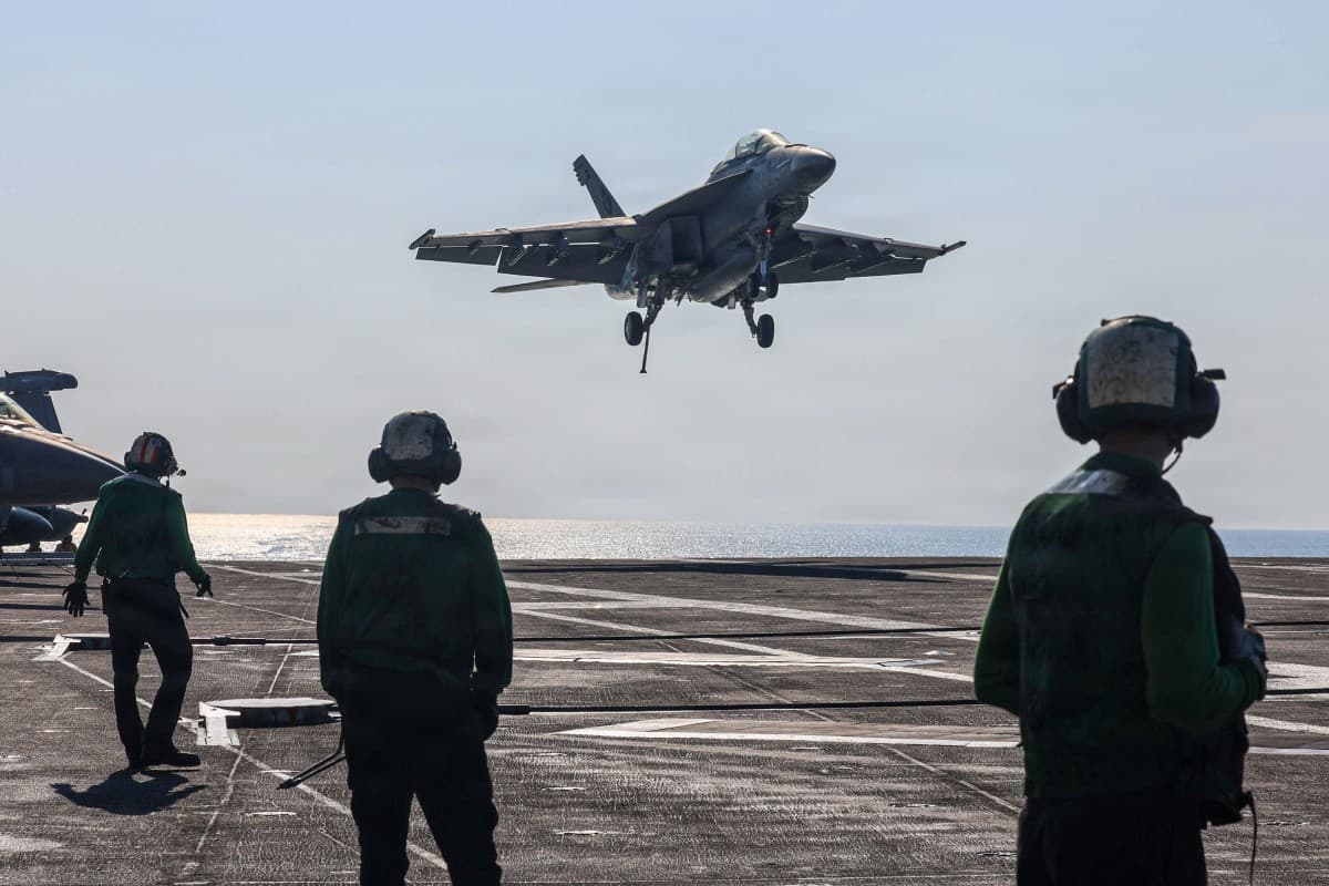 Top Trump Iran negotiator visits US aircraft carrier in Middle East