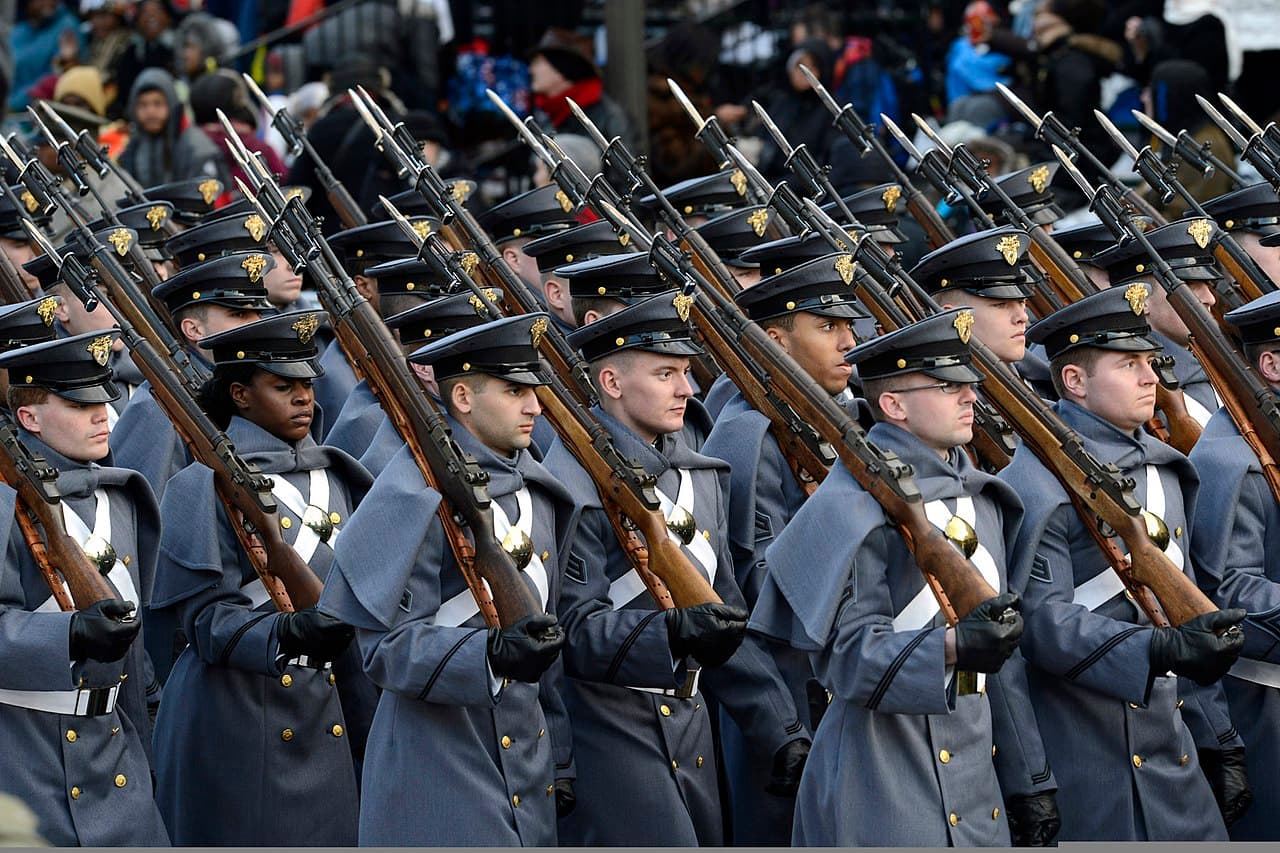 US Army Military Academy Cadets march on Pennsylvania Avenue during the presidential inaugration parade. (Photo: Wikimedia Commons)