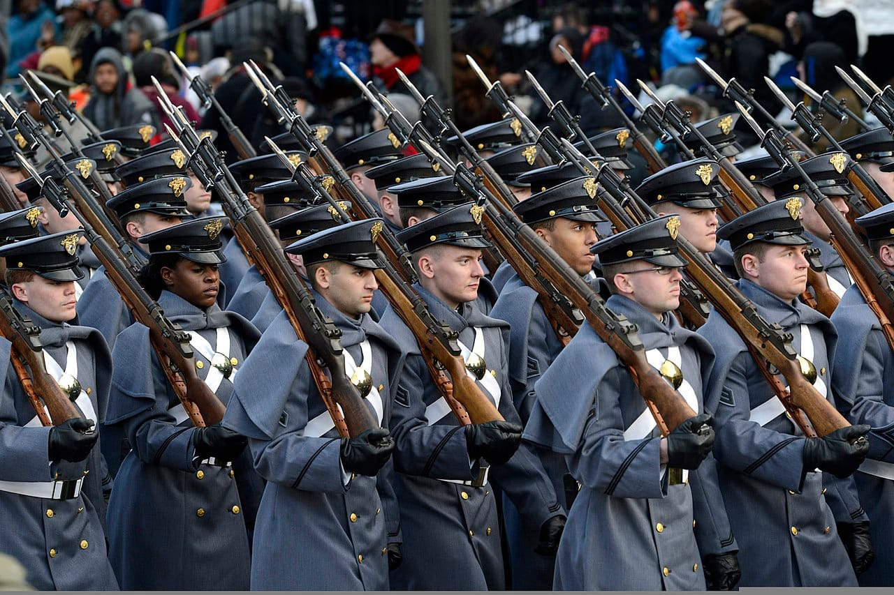 US Army Military Academy Cadets march on Pennsylvania Avenue during the presidential inaugration parade. (Photo: Wikimedia Commons)