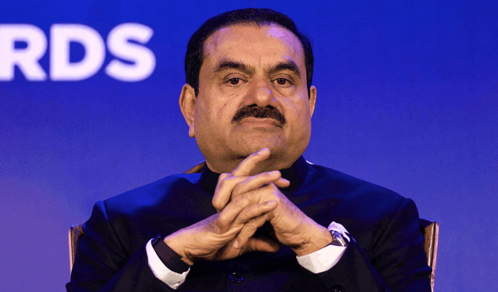 FILE: Indian billionaire and Chairman of Adani Group, Gautam Adani, attends the 51st Gem and Jewellery Awards in Jaipur, Rajasthan, India, on November 30, 2024. (Photo by Vishal Bhatnagar/NurPhoto) (Photo by Vishal Bhatnagar / NurPhoto / NurPhoto via AFP)