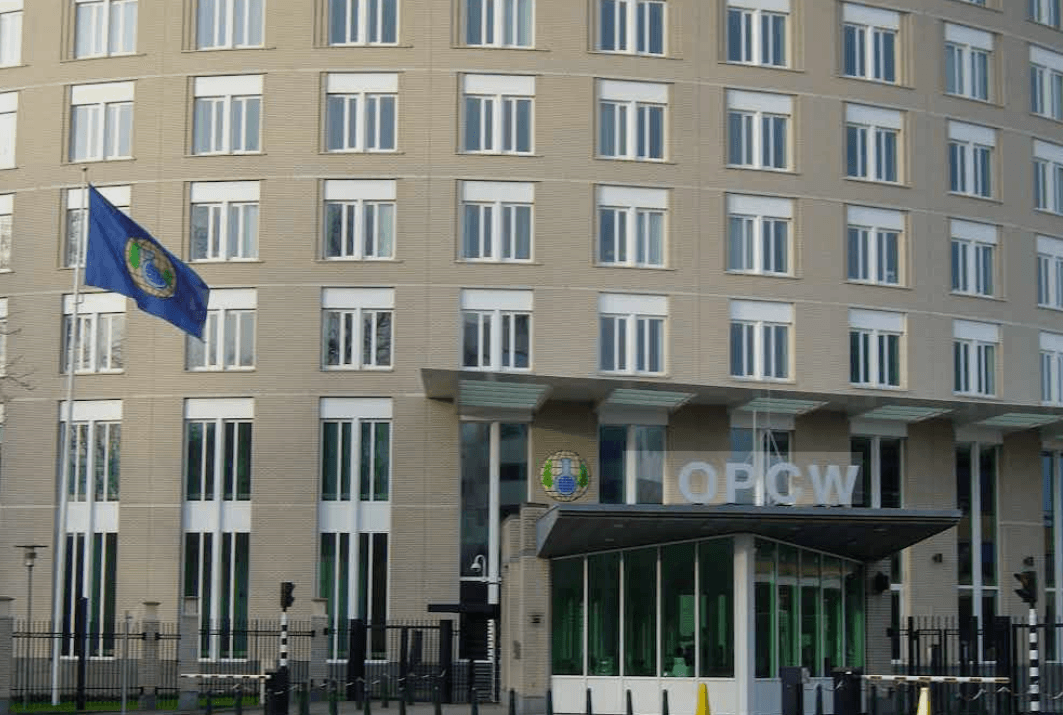 File: Entrance of the OPCW headquarters in The Hague - Wikimedia Commons