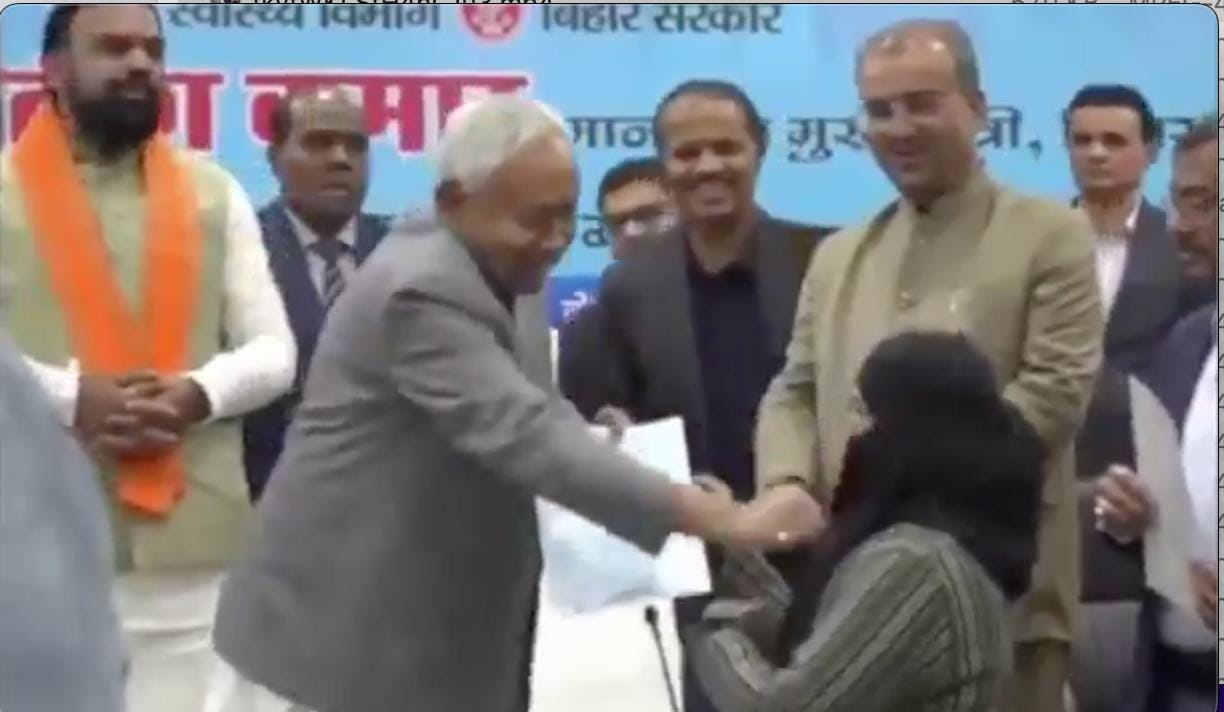 Indian chief minister faces backlash over removing Muslim woman’s veil