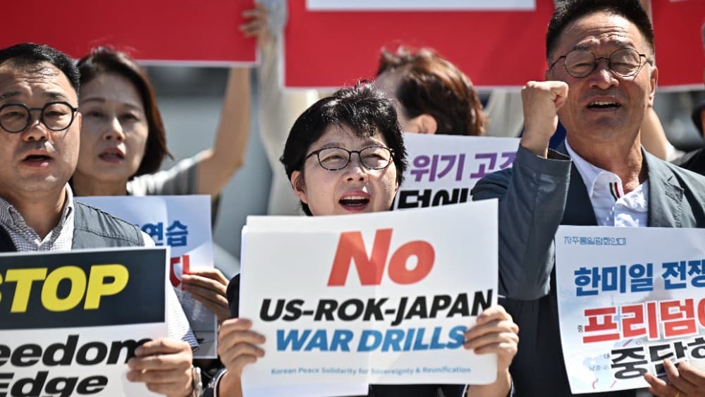 North Korea vows nuclear-armed navy as US ally drills open