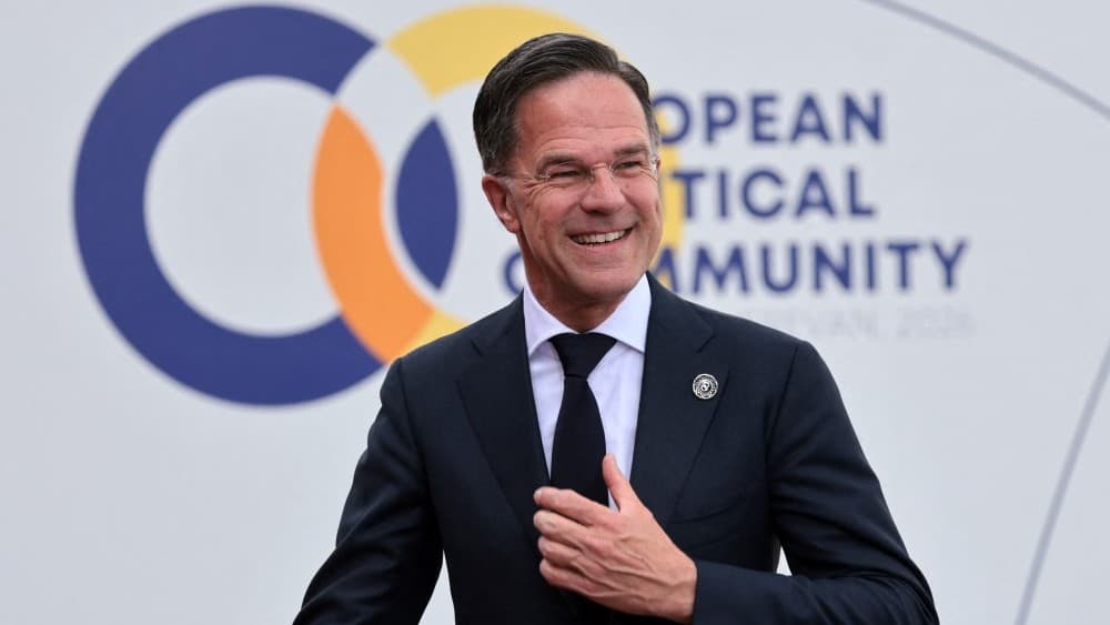 NATO Secretary General Mark Rutte arrives to attend the 8th European Political Community (EPC) summit in Yerevan on May 4, 2026. (Photo by Ludovic MARIN / AFP)
