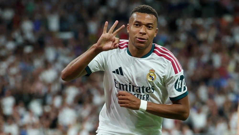 Mbappe hits treble as Real Madrid thrash Real Sociedad