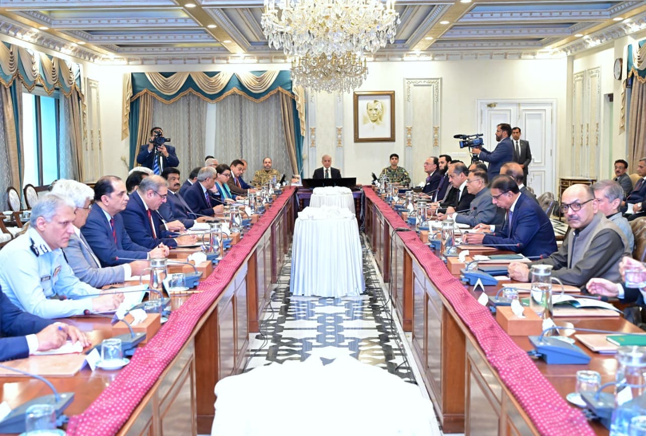 Prime Minister Shehbaz Sharif chairs a meeting to review implementation of fuel conservation and austerity measures in Islamabad on Monday, March 30, 2026. (PMO)