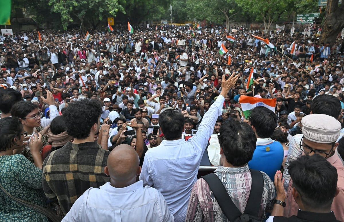 Protest by the Cockroach Janta Party at Jantar Mantar - (Photo: Abhijeet Dipke X account)