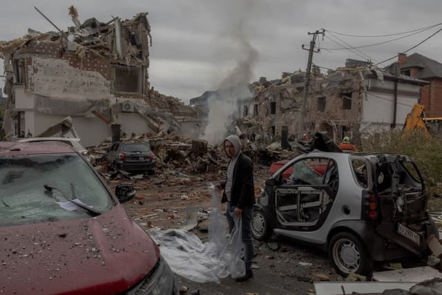 Massive Russian drone and missile attack kills four in Kyiv