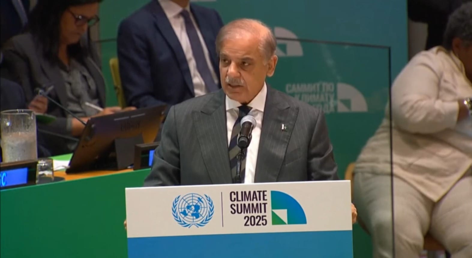 Pakistan premier urges world to honor climate pledges over debt-driven finance