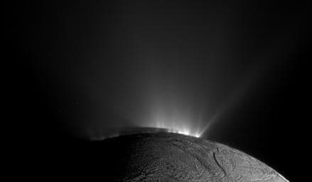 NASA’s Cassini spacecraft captured this image of Enceladus on Nov. 30, 2010. (NASA)