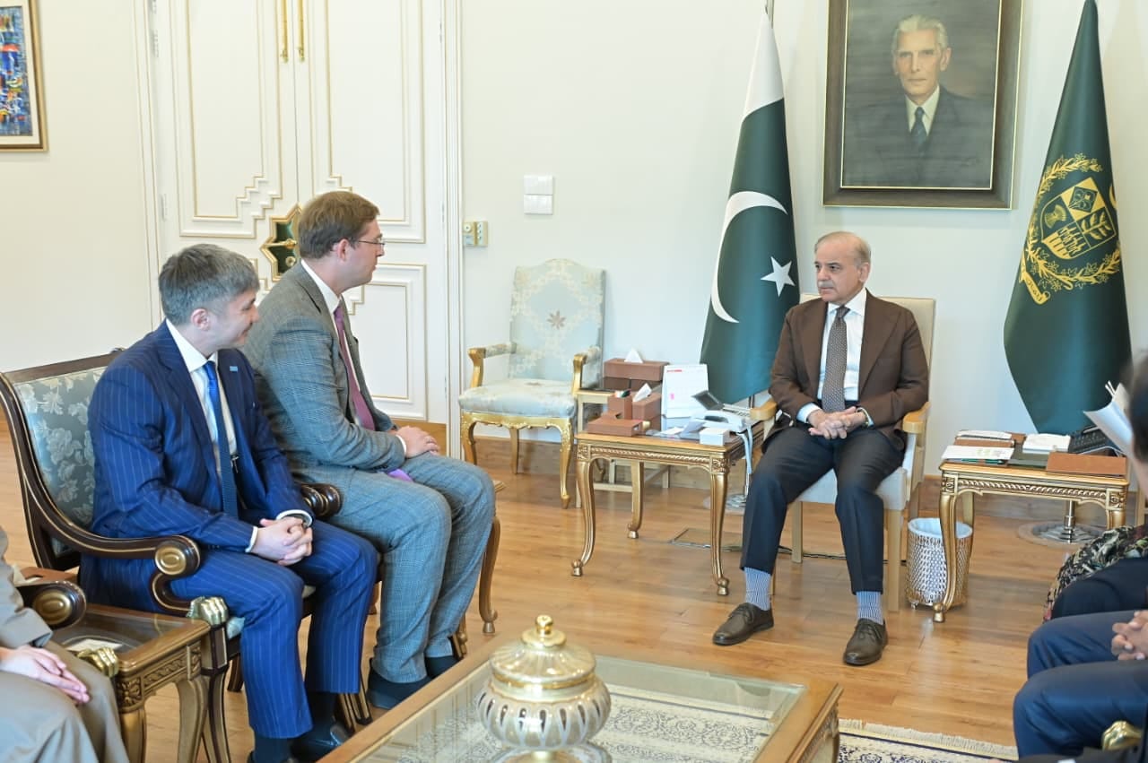 PM Sharif meets Freedom Holding CEO, AIIB President to boost investment and economic cooperation