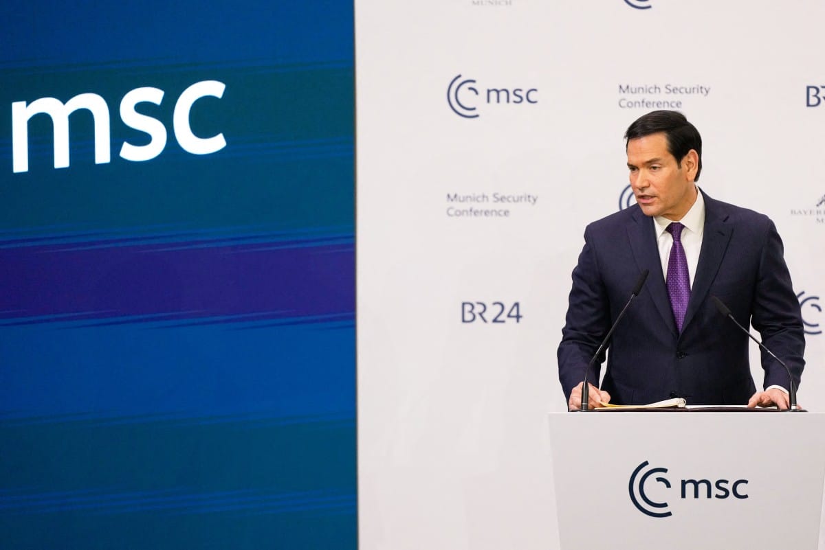 US Secretary of State Marco Rubio speaks during the 62nd Munich Security Conference (MSC) on February 14, 2026, in Munich, southern Germany. (Photo: AFP)