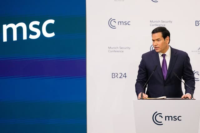 US Secretary of State Marco Rubio speaks during the 62nd Munich Security Conference (MSC) on February 14, 2026, in Munich, southern Germany. (Photo: AFP)