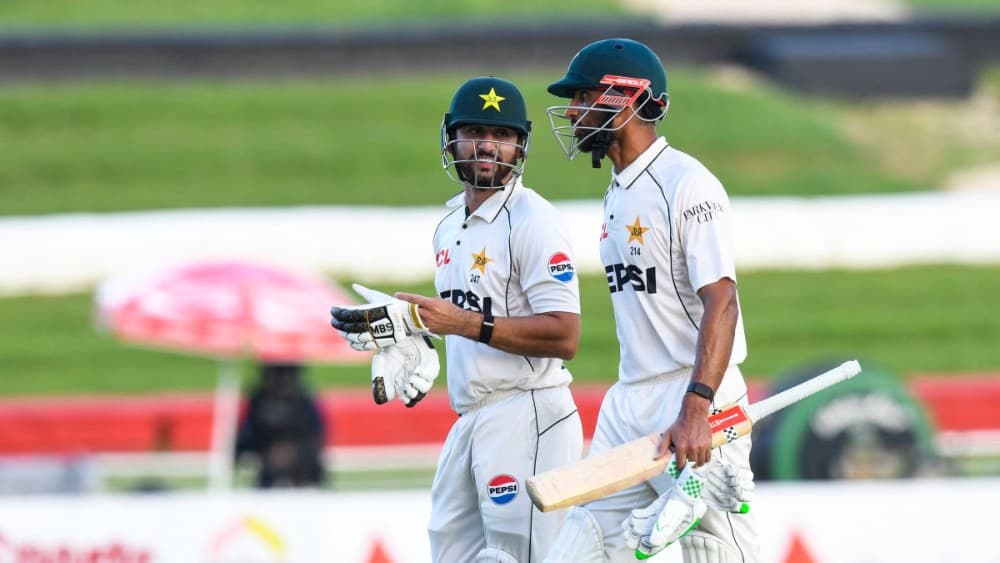 Masood leads Pakistan to 199-3 against West Indies