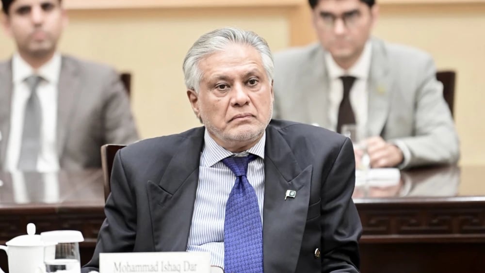 Pakistan's Foreign Minister Ishaq Dar, along with the Pakistani delegation led by Prime Minister Shehbaz Sharif, meets Wang Hao, Party Secretary of Zhejiang Province, and his delegation, in Hangzhou on Saturday, 2026. (Photo: X/@MIshaqDar50)