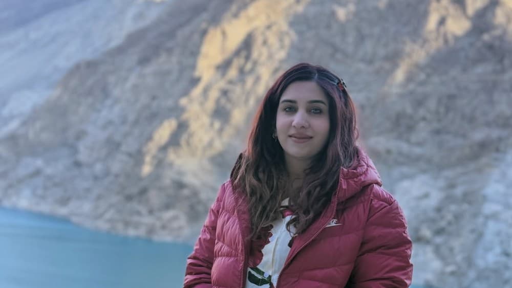 This photo, posted on May 9, 2026, shows late Pakistani mountaineer Dr Asma Mushtaq in Gilgit, Baltistan. Mushtaq, a doctor based in the UK, died last week while descending from Spantik’s 7,027-metre summit. (File photo: Instagram/@drasma.explores)