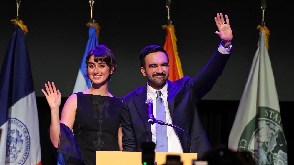 Zohran Mamdani and wife