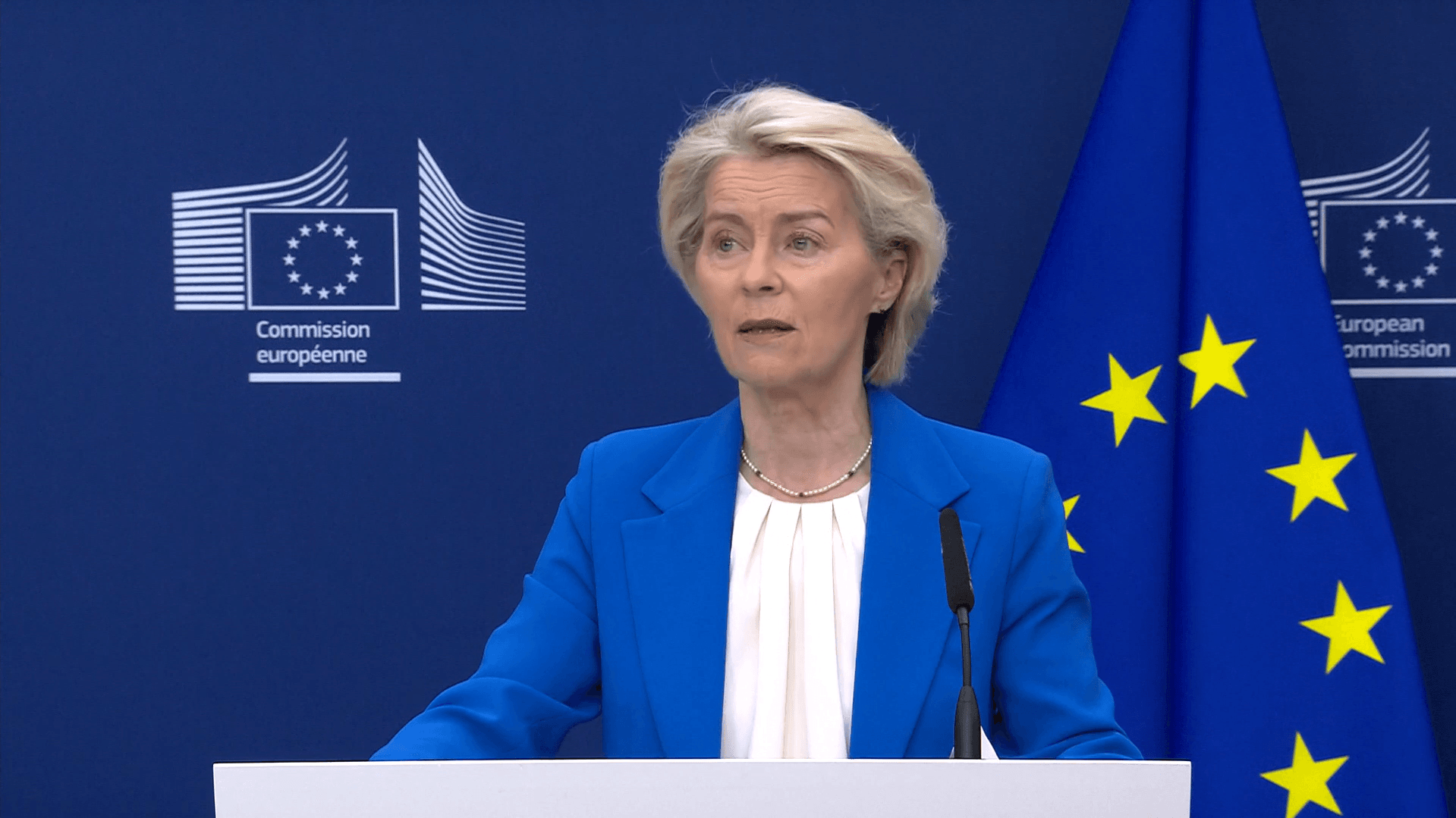 College meeting by European Commission President Ursula von der Leyen on the impact of the situation in the Middle East on the European Union on April 13, 2026. (European Commission)