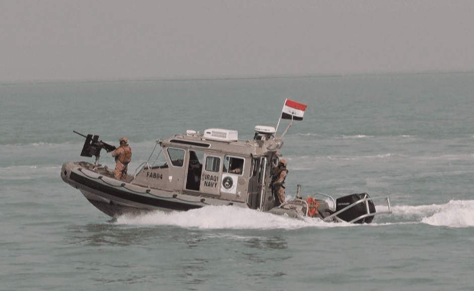File Photo - Iraq’s state ports company and naval forces carry out a joint operation in Iraqi territorial waters and the Khor Abdallah channel to ensure navigational safety and crack down on oil smugglers on August 7, 2025.
