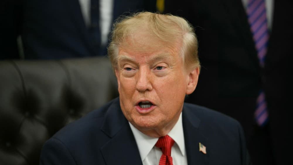 US President Donald Trump speaks about healthcare in the Oval Office of the White House in Washington, DC, on September 18, 2026. (Photo by Jim WATSON / AFP)