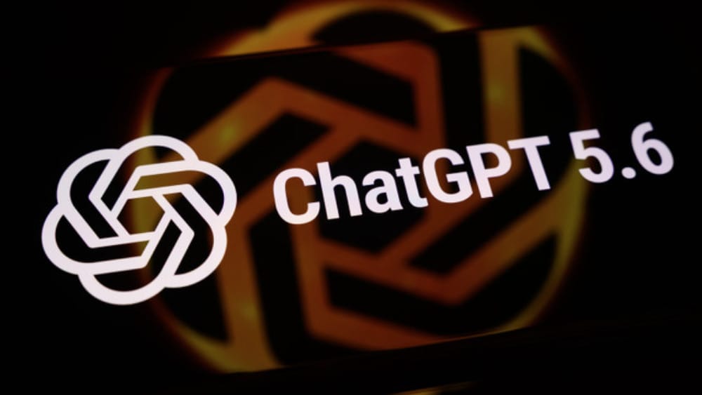 The ChatGPT 5.6 logo is displayed on a smartphone screen with the company logo in the background in Creteil, France, on June 29, 2026. OpenAI announces the release of the latest update to its flagship language model. (AFP)