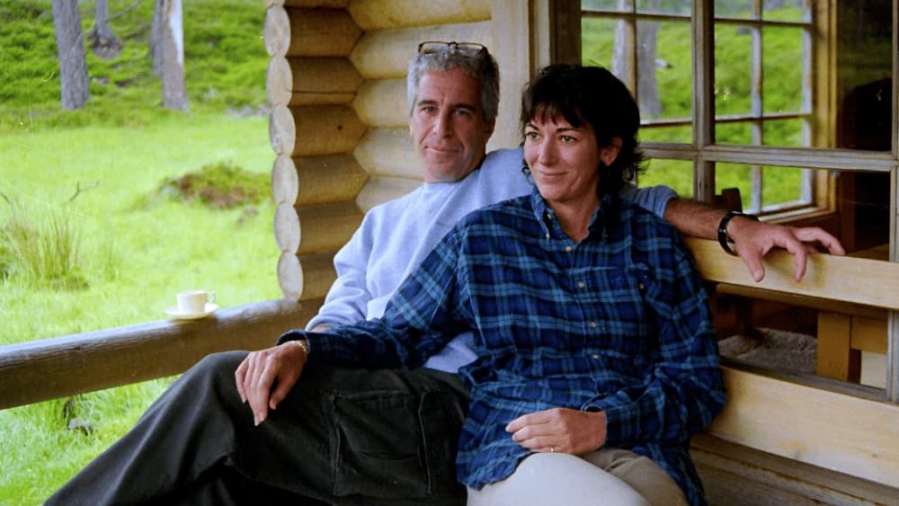 This undated photo provided by the US Justice Department on December 19, 2025 shows Jeffrey Epstein, a wealthy US financier who died in jail in 2019 while awaiting trial for sex trafficking underage girls, and his associate, Ghislaine Maxwell in an uniden