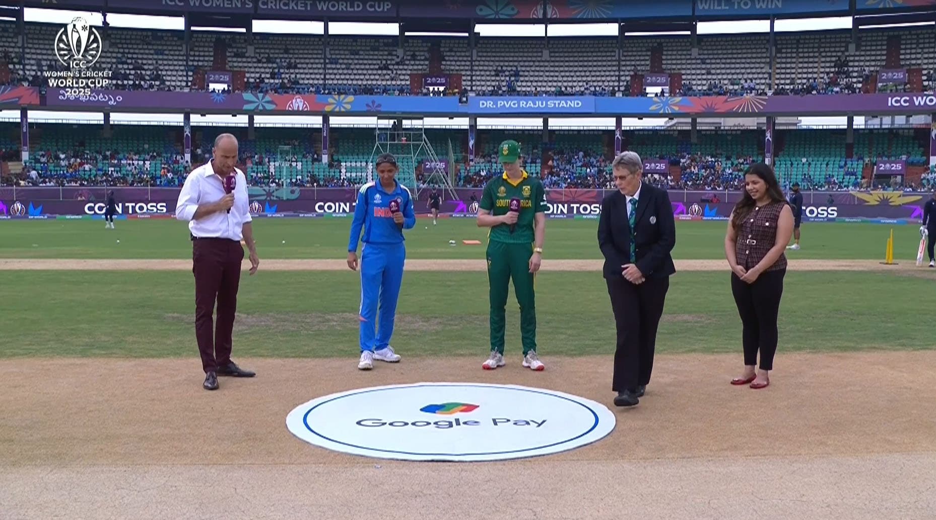 2025 Women's Cricket World Cup - South Africa won the toss and opted to bowl first against India. (icc-cricket.com)