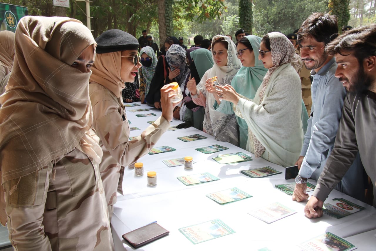 FILE: Anti-Narcotics Force (ANF) initiates its National Counter Narcotics Campaign in Educational Institutes by launching a holistic Sanitization Campaign in a university of Quetta in 2024 (Photo: X/@anfpak)
