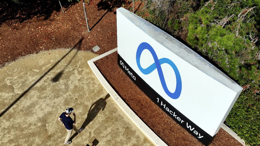 Meta (formerly Facebook) corporate headquarters is seen in Menlo Park, California on November 9, 2022. (AFP)