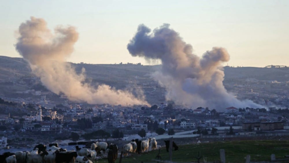 FILE: Smoke rises from the site of an Israeli airstrike that targeted the village of Sohmor, in southern Lebanon on 15 January, 2026. (Photo: Rabih Aher / AFP)