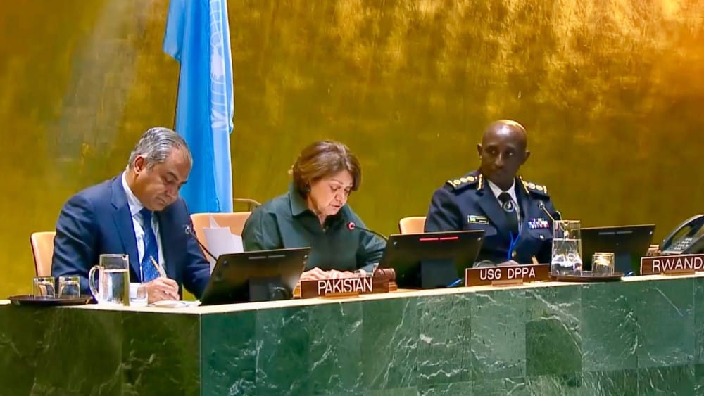 At UN summit, Pakistan urges stronger global policing cooperation against terrorism