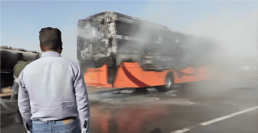 Bus fire leaves at least 20 people dead in west India